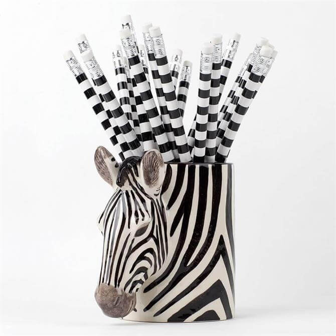 Quail Zebra Pencil Pot